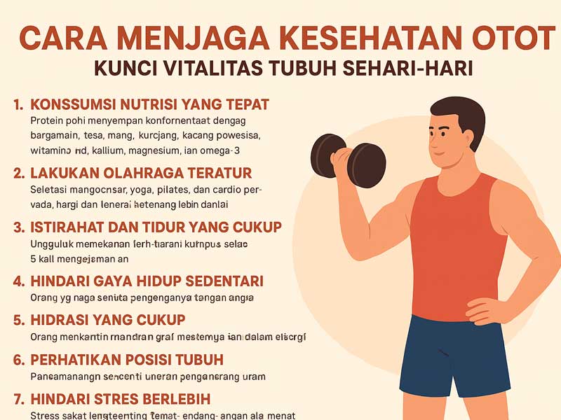 Cara Jaga Kesehatan Otot Kunci Vitalitas Tubuh Sehari-hari