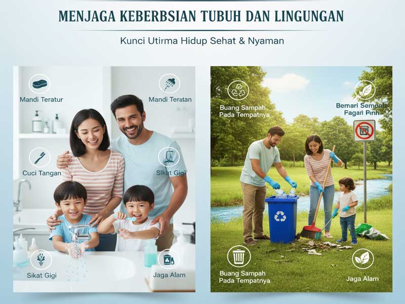 Menjaga Kebersihan Tubuh dan Lingkungan Kunci Utama