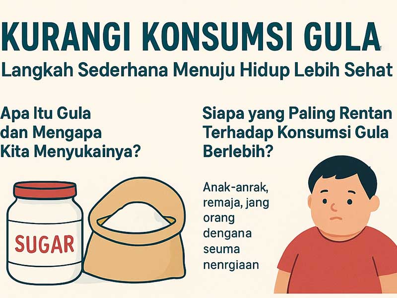 Kurangi Konsumsi Gula: Langkah Sederhana Menuju Hidup Lebih Sehat