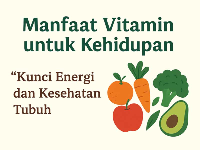 Manfaat Vitamin untuk Kehidupan: Kunci Energi dan Kesehatan Tubuh