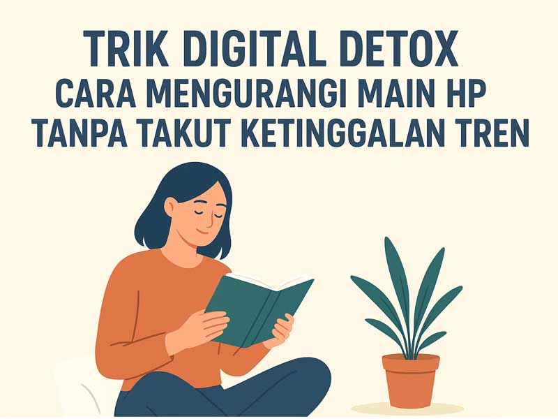 Trik Digital Detox: Cara Mengurangi Main HP Tanpa Takut Ketinggalan Tren